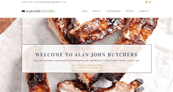 Desktop Screenshot of alanjohnbutchers.co.uk